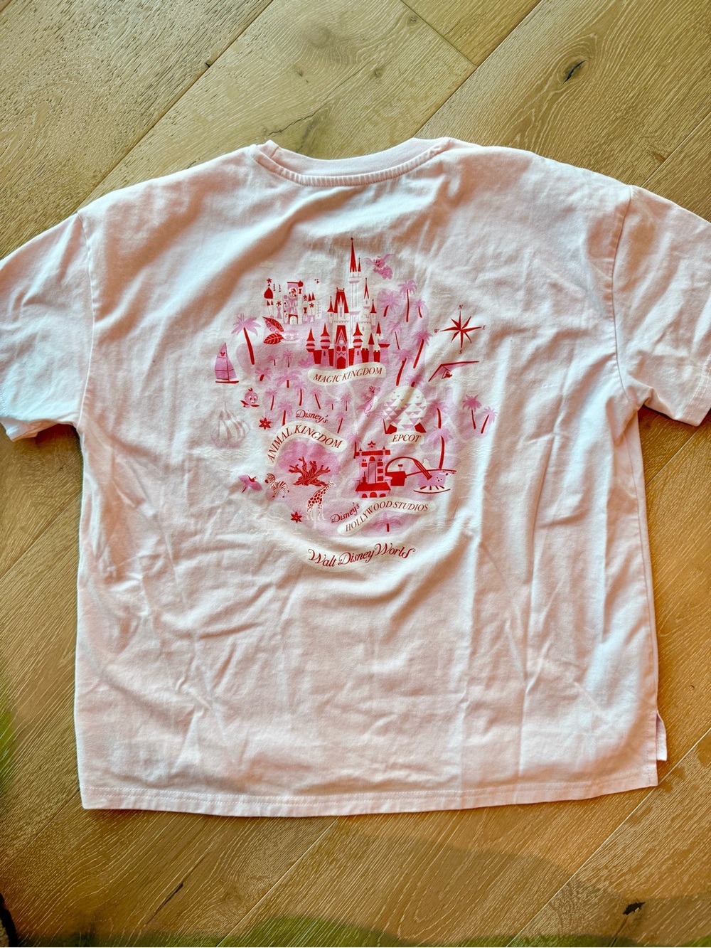 NWOT Walt Disney World Four Parks Pink Tee